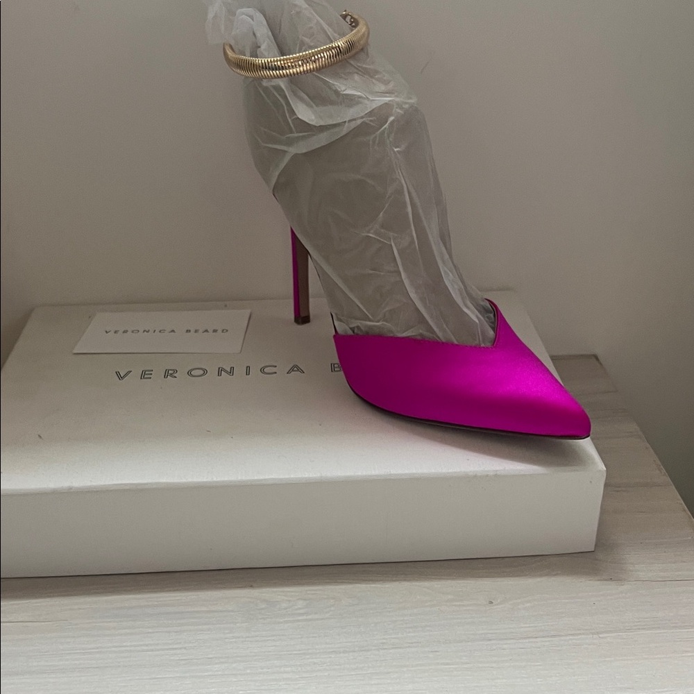 Veronica Beard Vibrant Pink Heels